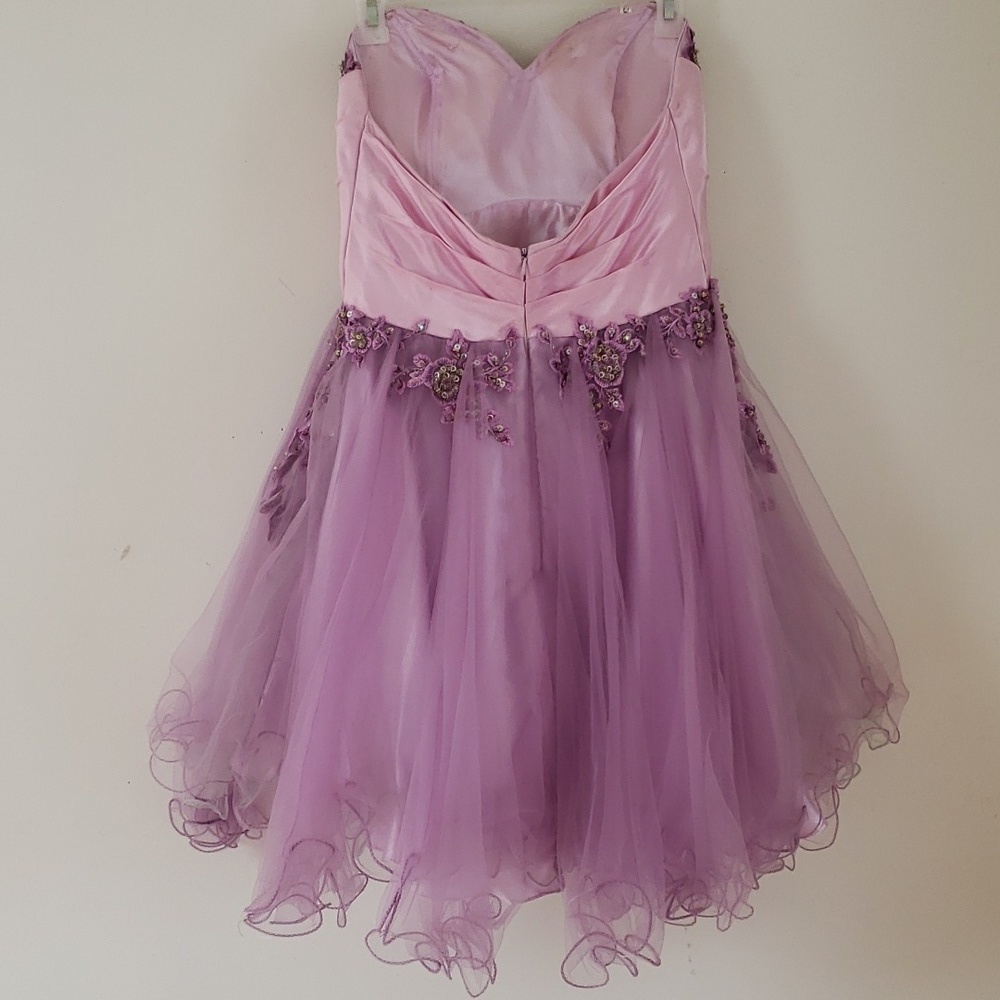 Beautiful strapless heart shaped neck line, royal purple 💜 - Picture 9 of 16